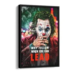 You Can Lead 17 You Can Lead -Artmind motivationsbild joker schattenfugenrahmen