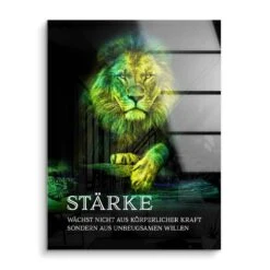 Stärke 16 Stärke -Artmind motivationsbild loewe acryl