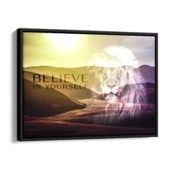Believe In Yourself 18 Believe In Yourself -Artmind motivationsbild loewe schattenfugenrahmen 1425a59b 7a81 4fd7 a44c 22acbeb2c5f2
