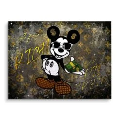 Gold - Rich 15 Gold - Rich -Artmind motivationsbild micky maus get rich brushed