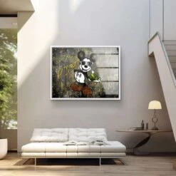 Gold - Rich 17 Gold - Rich -Artmind motivationsbild micky maus get rich wandbild artmind 7