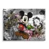 Get Rich 2 Get Rich -Artmind motivationsbild micky maus pop art leinwand