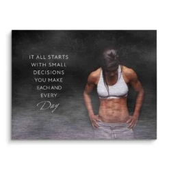 Everyday -Artmind motivationsbild mit sportlerin brushed