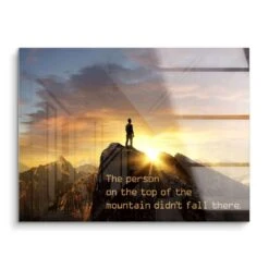 The Person On Top 15 The Person On Top -Artmind motivationsbild on top berge acryl