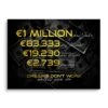 One Million 2 One Million -Artmind motivationsbild one million brushed