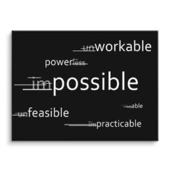 Possible - Power - Workable 16 Possible - Power - Workable -Artmind motivationsbild quote possible leinwand