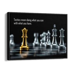 Do What You Can 17 Do What You Can -Artmind motivationsbild schachfiguren schattenfugenrahmen