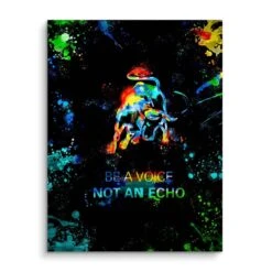 Be A Voice 17 Be A Voice -Artmind motivationsbild stier splash brushed