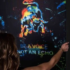 Be A Voice 19 Be A Voice -Artmind motivationsbild stier splash 13