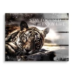 Enjoy Life 15 Enjoy Life -Artmind motivationsbild tiger artmind kunstwerk acryl