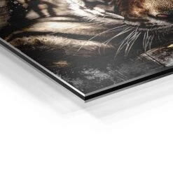 Enjoy Life 22 Enjoy Life -Artmind motivationsbild tiger artmind kunstwerk detail brushed