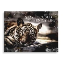Enjoy Life 16 Enjoy Life -Artmind motivationsbild tiger artmind kunstwerk leinwand