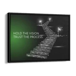 Hold The Vision 17 Hold The Vision -Artmind motivationsbild vision schattenfugenrahmen