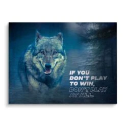 Play To Win 16 Play To Win -Artmind motivationsbild wolf brushed