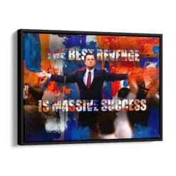 The Best Revenge 17 The Best Revenge -Artmind motivtionsbild leonardo dicaprio schattenfugenrahmen