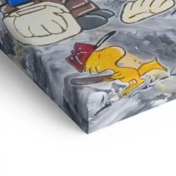 The P-Team 19 The P-Team -Artmind peanuts baseball teamwork snoopy charliebrown kunst artmind wandbild 009063 detail leinwand