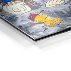 The P-Team 20 The P-Team -Artmind peanuts baseball teamwork snoopy charliebrown kunst artmind wandbild 009063 gebuerstet alu detail brushed