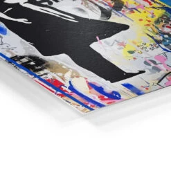 Keep Smiling - Galerieabzug 13 Keep Smiling - Galerieabzug -Artmind pop art banksy girl wandbild artmind poster 4