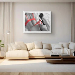 Rote Dessous - Galerieabzug 9 Rote Dessous - Galerieabzug -Artmind schlafzimmerbild wandbild artmind poster 1
