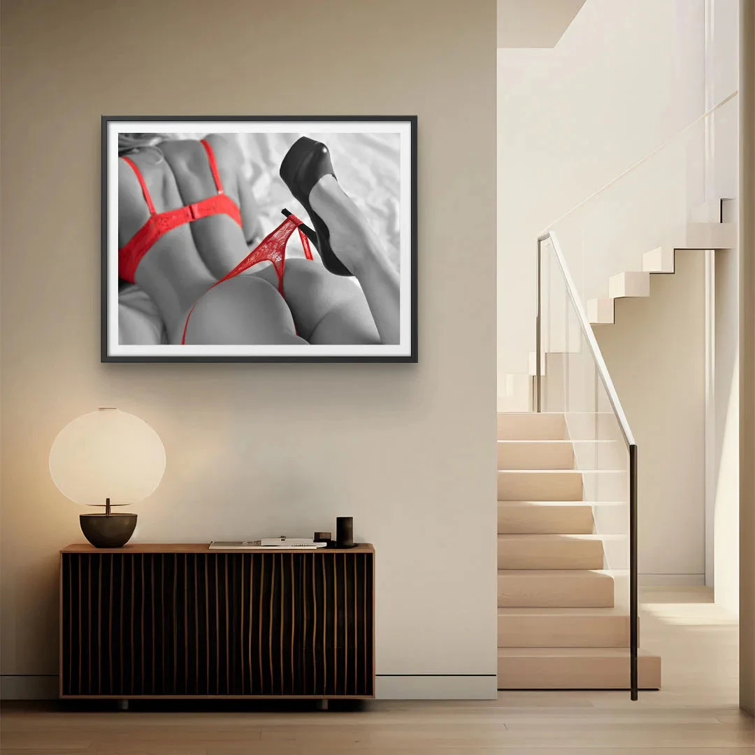 Rote Dessous - Galerieabzug 5 Rote Dessous - Galerieabzug – Bild 3