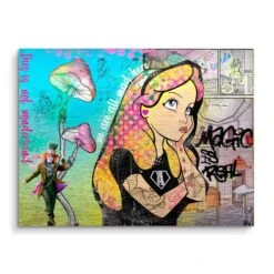 The Magic Is Real 16 The Magic Is Real -Artmind wandbild aliice magic von artmind brushed