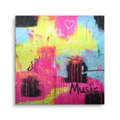 All You Need Is Music 16 All You Need Is Music -Artmind wandbild all you need is music kunst kaufen bei artmind brushed