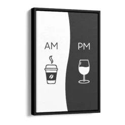 AM To PM 17 AM To PM -Artmind wandbild am too pm schattenfugenrahmen