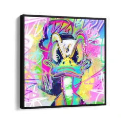 Angry Duck 16 Angry Duck -Artmind wandbild angry duck kunst kaufen bei artmind schattenfugenrahmen
