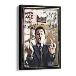 Average Sucks 16 Average Sucks -Artmind wandbild average sucks kunst kaufen bei artmind schattenfugenrahmen
