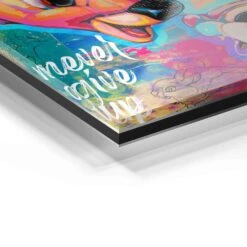 Never Give Up 22 Never Give Up -Artmind wandbild bambi von artmind detail acryl