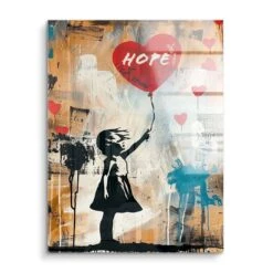 Hope 15 Hope -Artmind wandbild banksy girl artwork artmind acryl