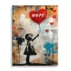 Hope 1 Hope -Artmind wandbild banksy girl artwork artmind leinwand