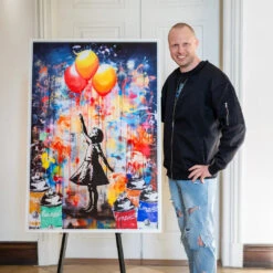 Flying Color 19 Flying Color -Artmind wandbild banksy luftballon maedchen wandbild artmind 2