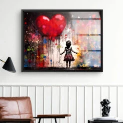 Grande Luce 18 Grande Luce -Artmind wandbild banksy maedchen luftballon kunstwerk 3