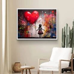 Grande Luce 20 Grande Luce -Artmind wandbild banksy maedchen luftballon kunstwerk 7