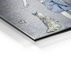 Color Behind 23 Color Behind -Artmind wandbild bansky vorhang von artmind detail brushed