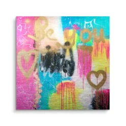 Be You 15 Be You -Artmind wandbild be you kunst kaufen bei artmind brushed