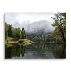 Bergsee 16 Bergsee -Artmind wandbild bergsee brushed