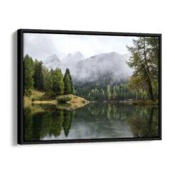 Bergsee 17 Bergsee -Artmind wandbild bergsee schattenfugenrahmen