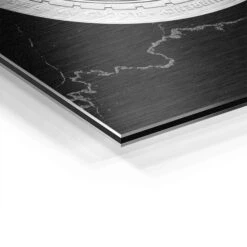 Bitcoin -Artmind wandbild bitcoin silber detail brushed