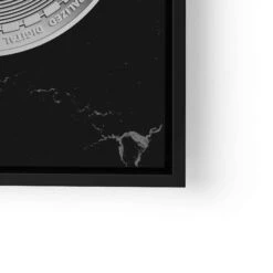 Bitcoin -Artmind wandbild bitcoin silber lwrs