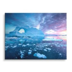 Floating Iceberg 17 Floating Iceberg -Artmind wandbild blauer eisberg natur leinwand