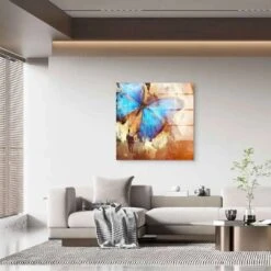 Blue Butterfly 18 Blue Butterfly -Artmind wandbild blue butterfly artmind leinwand bild 13