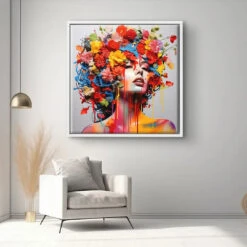 Blumen Frau 17 Blumen Frau -Artmind wandbild blumen frau kunst kaufen bei artmind 17