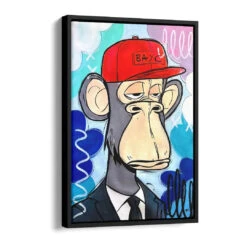 Bored Ape #49 16 Bored Ape #49 -Artmind wandbild bored kunst kaufen bei artmind schattenfugenrahmen