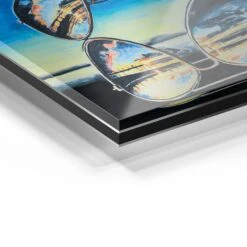 Brillenspiegelung 22 Brillenspiegelung -Artmind wandbild brillenspiegelung blau artmind wall art bild detail acryl