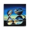 Brillenspiegelung 2 Brillenspiegelung -Artmind wandbild brillenspiegelung blau artmind wall art bild leinwand