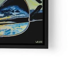 Brillenspiegelung 24 Brillenspiegelung -Artmind wandbild brillenspiegelung blau artmind wall art bild lwrs