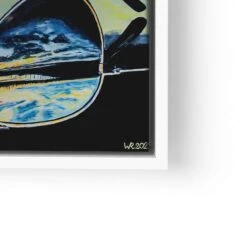 Brillenspiegelung 25 Brillenspiegelung -Artmind wandbild brillenspiegelung blau artmind wall art bild lwrw