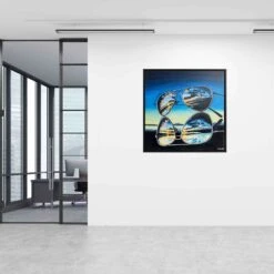 Brillenspiegelung 18 Brillenspiegelung -Artmind wandbild brillenspiegelung blau artmind wall art bild 15